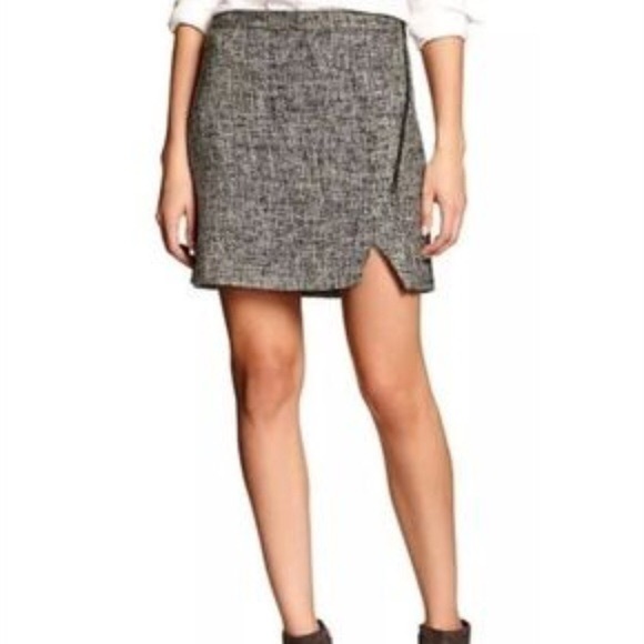 Banana Republic asymmetrical tweed skirt - Picture 1 of 11